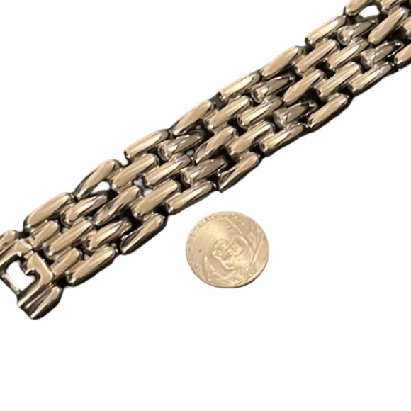 Givenchy Silver Plated Panther Chain Link Chunky Runway Bracelet - Picture 13 of 14